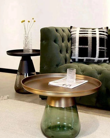 Elegant Retro Italian Glass Coffee Table