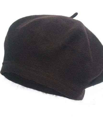 Elegant Wool Beret - Classic Winter Accessory for Women and Teens