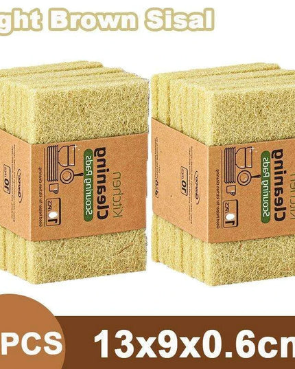Sustainable Sisal Microfiber Kitchen Cleaning Sponges - Available in Sets of 5, 10, or 20