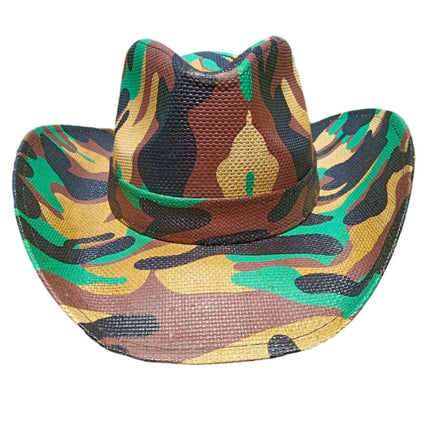 Vintage-Inspired Thick Straw Cowboy Hat