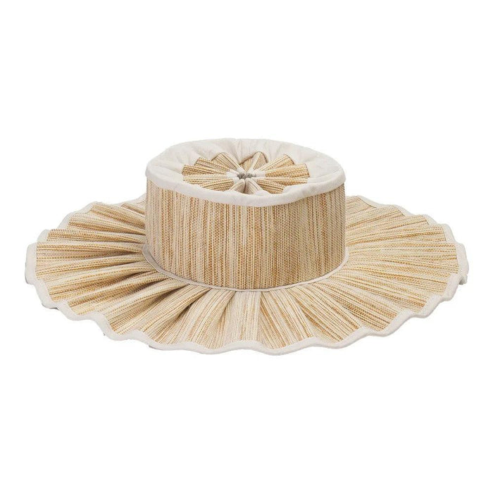 Chic and Practical Foldable Straw Sun Hat with Stylish Belt - Large Brim UV Protection for Outdoor Adventures