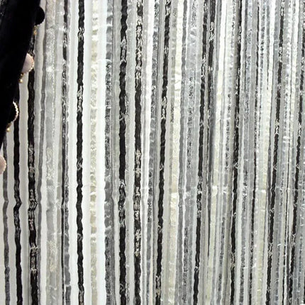 Très Elite Black Grey European Curtain Light Blocking Damask Taffeta