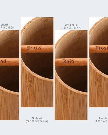 Tranquil Bamboo Wind Chimes - Handmade Outdoor Decor for Meditation and Serenity