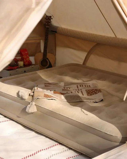 Premium Outdoor Inflatable Double Mattress with Built-In Pump