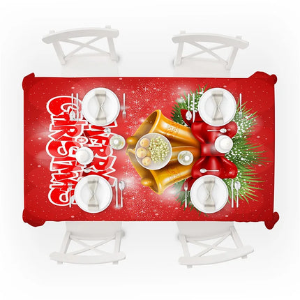 WanderingTribe Waterproof Christmas Tablecloth - Anti-Stain, Rectangul