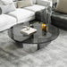 Elegant Nordic Transparent Round Coffee Table