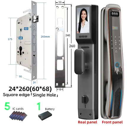 Global Blooming Smart Door Lock - Facial Recognition & Video Intercom