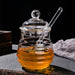 Elegant Clear Glass Honey Jar Collection with Dipper and Lid - Perfect for Any Occasion
