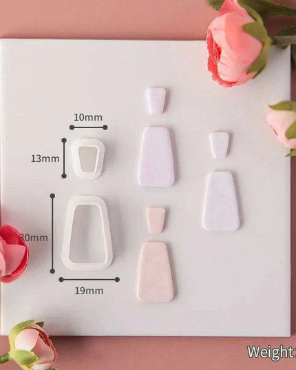 Geometric Elegance Polymer Clay Cutting Tools - Essential for Creative Makers