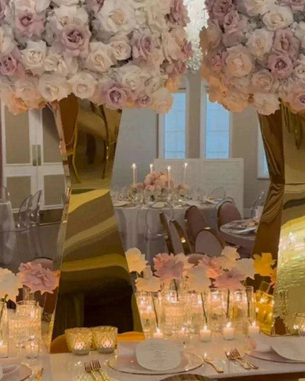 Chic Stainless Steel Floral Display Stands - Essential Decor for Any Event