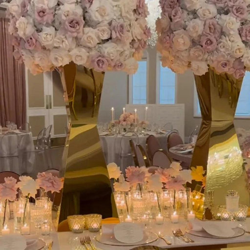 Chic Stainless Steel Floral Display Stands - Essential Decor for Any Event