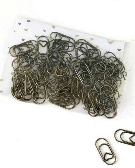 Vibrant Metal Paper Clips - 50-Pack - Essential for Efficient School and Office Organization