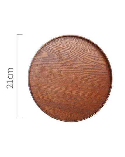 Elegant Japanese Wooden Serving Tray Set for Tea, Desserts, and More
