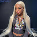 Blonde 613 Luxe Human Hair Lace Front Wig - Elegant and Timeless Hairpiece