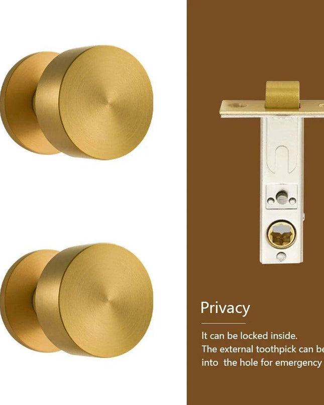 Sleek Serenity Brass Door Handle: Elevate Your Home's Style and Security