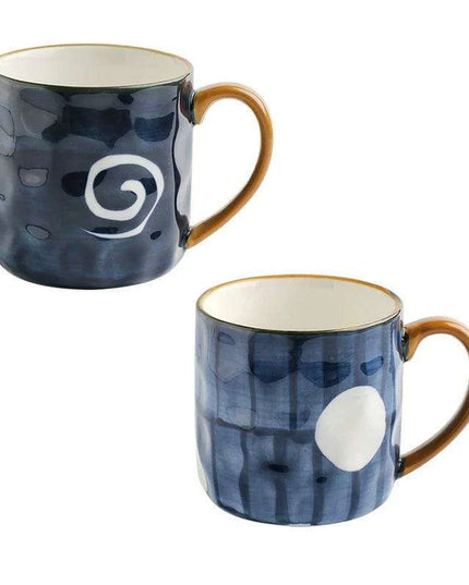Nordic Elegance: Lovely Girl Insulated Ceramic Mug Set