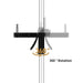 Adjustable Height Gun Grip Light Stand with Wheels and Tripod - LED Softbox Support