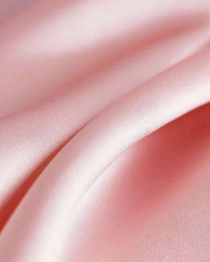 Opulent Red Raspberry 30 Momme Heavy Satin Silk Fabric for Sophisticated Dressmaking and Couture Creations