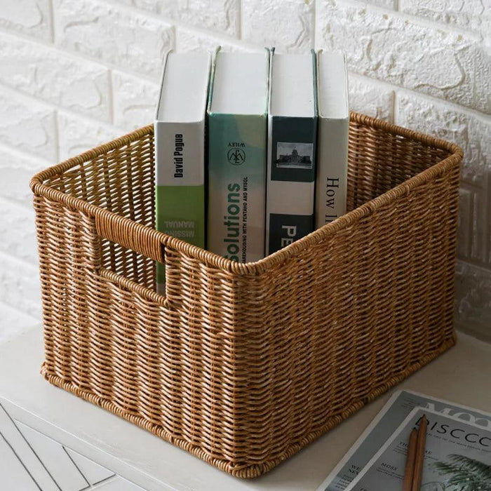 Chic Handwoven Multi-Functional Storage Basket - Stylish Organizer for Clothes, Groceries, and More for Any Space