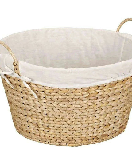 Elegant Water Hyacinth Laundry Hamper - Chic Storage Solution