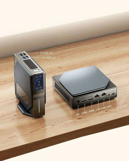 Ultimate Intel Alder Lake Mini PC: Dual SSD Storage, 4K Visuals, Windows 11 & Custom RGB Lighting