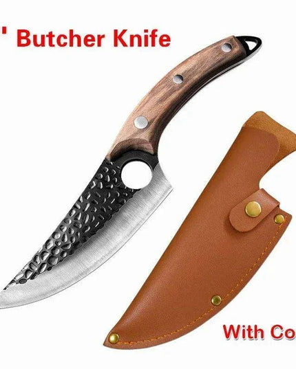 Serbian Artisan Steel Chef Knife Set with Comfortable Wooden Handles - Unmatched Quality Blades