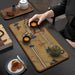 Zen Tranquility Diatom Mud Tea Ceremony Mat - Premium Absorbent Home Decor