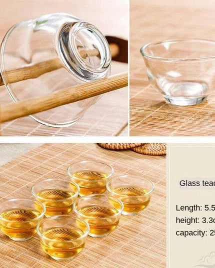 Handmade Artisan 6-Piece Purple Clay Tea Cup Collection for Tea Lovers