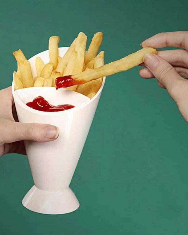 Elegant Dual Snack Cone Presentation Set for Gourmet Delights