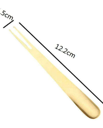 Elegant Multifunctional Dessert Spoon and Fork Set