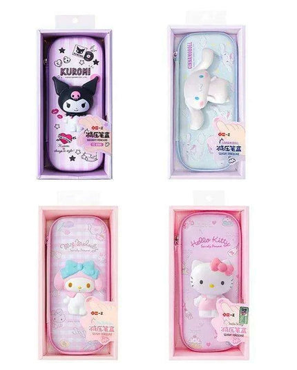 Kuromi & Cinnamoroll Anime-Inspired Pencil Case - Stylish and Functional Stationery Organizer