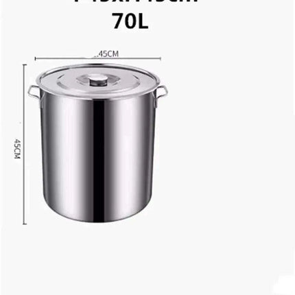 Versatile Stainless Steel Cooking Pot Set with Handle for Easy Transport