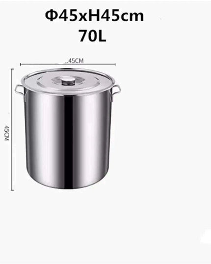 Versatile Stainless Steel Cooking Pot Set with Handle for Easy Transport