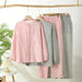 Elegant Cotton Gauze Sleepwear Set - Luxurious Loungewear for Couples