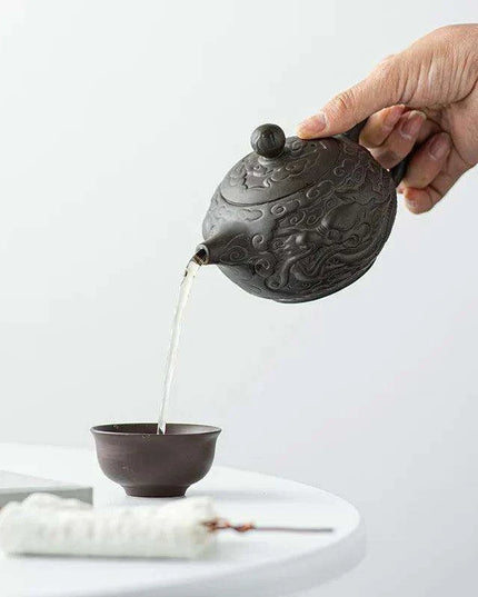Exquisite Yixing Purple Clay Teapot for True Tea and Coffee Aficionados