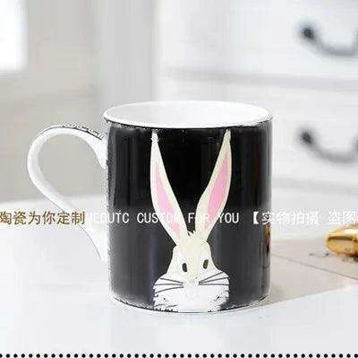 Charming European Ceramic Mug Set with Lid - Elegant Gift Box for a Delightful Drinking Experience