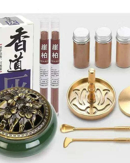 Brass Incense Creation Kit - Versatile Incense Burner Accessories for Yoga, Meditation, and Home Fragrance