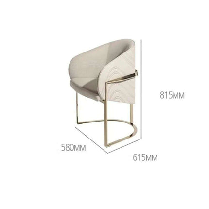 Stylish Italian Leather Dining Chairs with Durable Stainless Steel Base - Enhance Your Interior Elegance