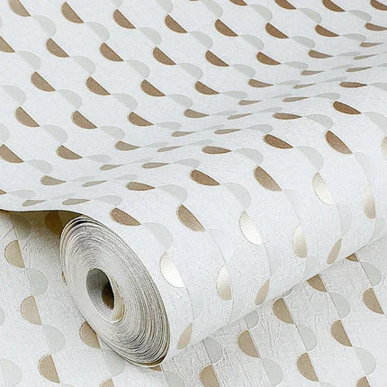 Moda Dark Brown Polka Dot Wallpaper Peel Ready Washable Waterproof