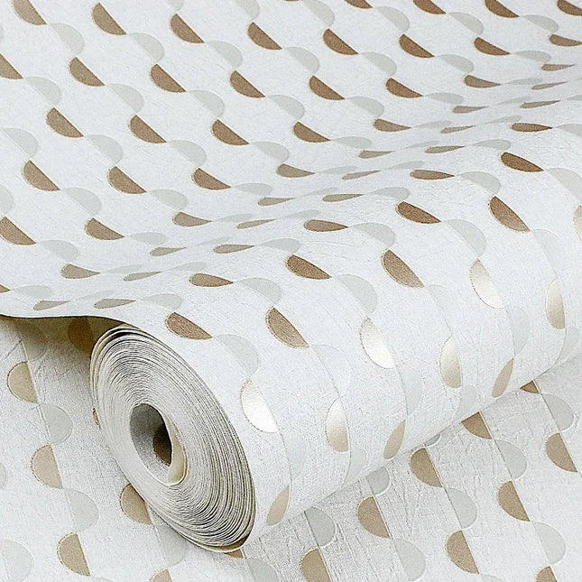 Moda Modern Minimalist Dark Brown Polka Dot Wallpaper, Washable & Dura