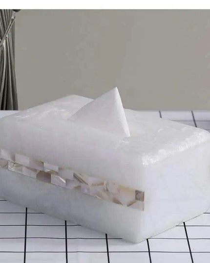 Chic Coastal-Inspired Tissue Box Holder for Elegant Home and Hospitality Settings