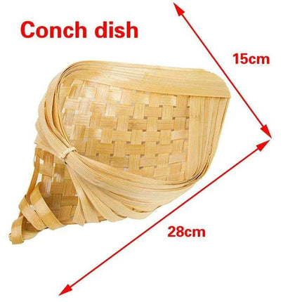 Sophisticated Bamboo Sushi and Sashimi Serving Set with Decorative Accents