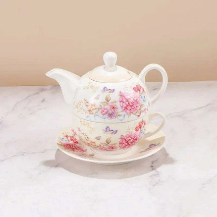 Elegant Floral Porcelain Tea Set for the Sophisticated Tea Connoisseur