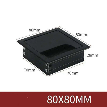 Sleek Rotatable Aluminum Desk Cable Management Grommet with Flip-Top Access