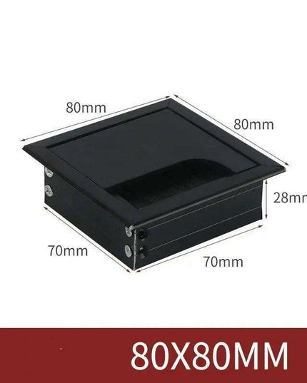 Sleek Rotatable Aluminum Desk Cable Management Grommet with Flip-Top Access