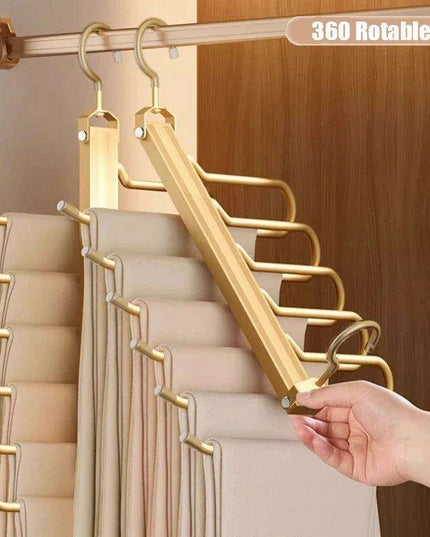Revolutionize Your Closet Organization with the 6 In 1 Trouser Hangers