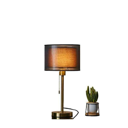 Elegant Gold Table Lamp for Nordic-Inspired Bedrooms