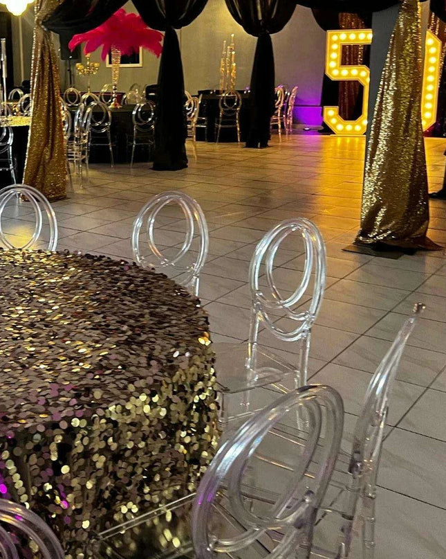 Modern 32-Piece Clear Acrylic Stacking Stools for Events