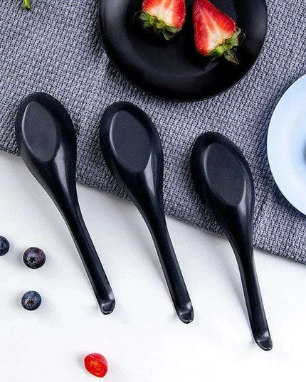 Stylish Melamine Soup Spoon for Ramen, Wontons, and Dumplings - High-Quality Kitchen Essential