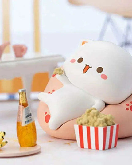 Kawaii Mitao Cat Series 2 Surprise Blind Box Figures - Adorable Lucky Cat Collectibles for Home Decor and Gifting